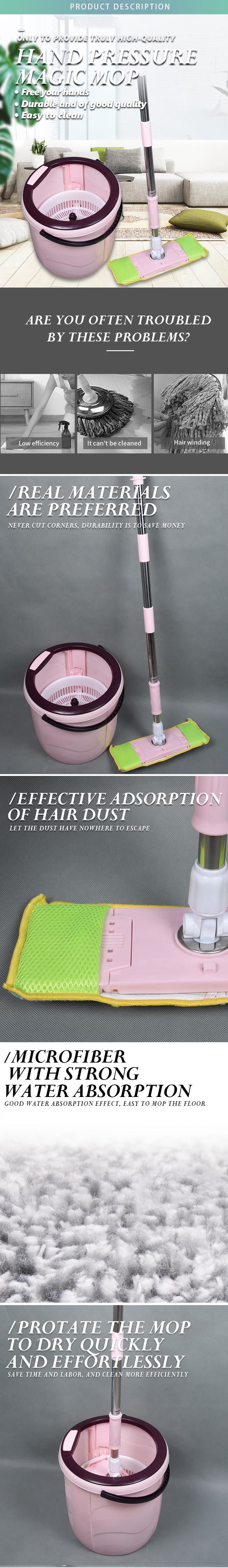 Mini rotating magic mop